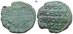 Theophilus AD 829-842. Constantinople. Follis Æ