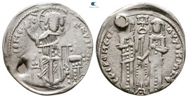 Andronicus II Palaeologus, with Michael IX AD 1282-1328. Constantinople. Basilikon AR