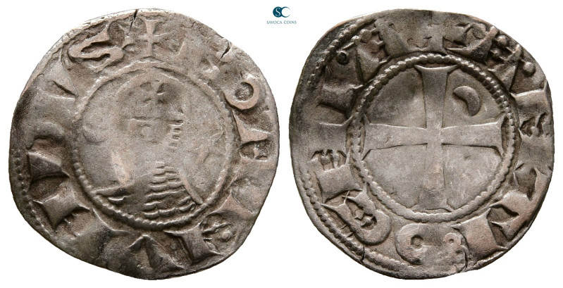 Principality of Antioch. Antioch. Bohemond III AD 1163-1201. 
Denier AR

18 m...