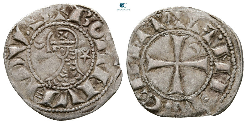 Principality of Antioch. Antioch. Bohemond III AD 1163-1201. 
Denier AR

19 m...