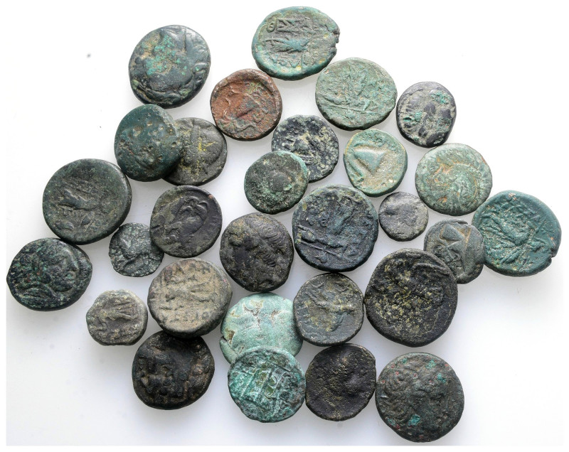Lot of ca. 29 greek bronze coins / SOLD AS SEEN, NO RETURN!

Nearly Very Fine