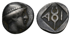 THRACE. Ainos.Diobol (Circa 464-460 BC).
.
Condition: Very fine.
Weight: 1.11 g.
Diameter: 10.5 mm.