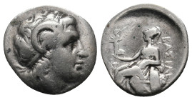 KINGS OF THRACE (Macedonian). Lysimachos (305-281 BC). AR Drachm.
.
Condition: Fine.
Weight: 4.0 g.
Diameter: 18 mm.