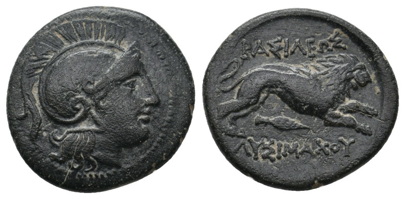KINGS OF THRACE (Macedonian). Lysimachos (305-281 BC). Ae.
.
Condition: Very fin...