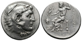 KINGS OF MACEDON. Alexander III ‘the Great’, 336-323 BC. Tetradrachm. Smyrna.
.
Condition: Very Fine.
Weight: 17.09 g.
Diameter: 29.4 mm.