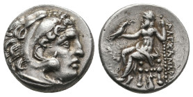 KINGS OF MACEDON. Alexander III 'the Great' (336-323 BC). Drachm. 
.
Condition: Very Fine.
Weight: 4.28 g.
Diameter: 16.8 mm.