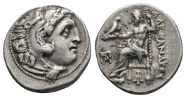 KINGS OF MACEDON. Alexander III 'the Great' (336-323 BC). Drachm. 
.
Condition: Very Fine.
Weight: 4.25 g.
Diameter: 18.3 mm.