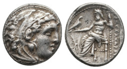 KINGS OF MACEDON. Alexander III 'the Great' (336-323 BC). Drachm. 
.
Condition: Fine.
Weight: 4.27 g.
Diameter: 16.2 mm.
