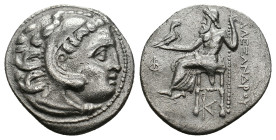 KINGS OF MACEDON. Alexander III 'the Great' (336-323 BC). Drachm. 
.
Condition: Very Fine.
Weight: 3.95 g.
Diameter: 18.8 mm.