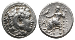 KINGS OF MACEDON. Alexander III 'the Great' (336-323 BC). Drachm. 
.
Condition: Very Fine.
Weight: 4.17 g.
Diameter: 14.7 mm.