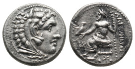 KINGS OF MACEDON. Alexander III 'the Great' (336-323 BC). Drachm. 
.
Condition: Very Fine.
Weight: 4.26 g.
Diameter: 16.6 mm.