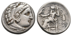 KINGS OF MACEDON. Alexander III 'the Great' (336-323 BC). Drachm. 
.
Condition: Very Fine.
Weight: 4.23 g.
Diameter: 17 mm.