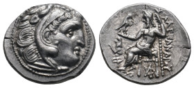 KINGS OF MACEDON. Alexander III 'the Great' (336-323 BC). Drachm. 
.
Condition: Very Fine.
Weight: 4.34 g.
Diameter: 19.7 mm.