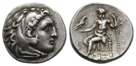 KINGS OF MACEDON. Alexander III 'the Great' (336-323 BC). Drachm. 
.
Condition: Very Fine.
Weight: 4.29 g.
Diameter: 17.3 mm.