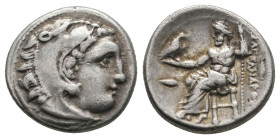KINGS OF MACEDON. Alexander III 'the Great' (336-323 BC). Drachm. 
.
Condition: Very Fine.
Weight: 4.38 g.
Diameter: 16.9 mm.