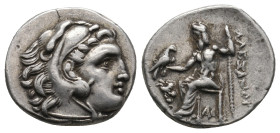 KINGS OF MACEDON. Alexander III 'the Great' (336-323 BC). Drachm. 
.
Condition: Very Fine.
Weight: 4.33 g.
Diameter: 18 mm.