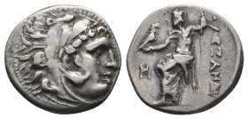 KINGS OF MACEDON. Alexander III 'the Great' (336-323 BC). Drachm. 
.
Condition: Very Fine.
Weight: 4.15 g.
Diameter: 17.3 mm.