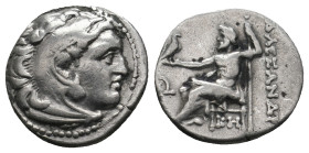 KINGS OF MACEDON. Alexander III 'the Great' (336-323 BC). Drachm. 
.
Condition: Very Fine.
Weight: 3.98 g.
Diameter: 17.1 mm.
