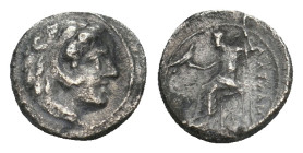 KINGS OF MACEDON. Alexander III 'the Great' (336-323 BC). Obol. 'Babylon'.
.
Condition: Fine.
Weight: 0.63 g.
Diameter: 9 mm.