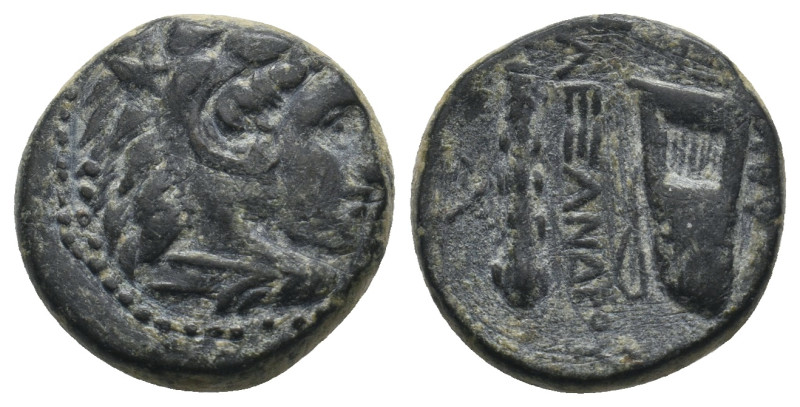 KINGS OF MACEDON. Alexander III 'the Great' (336-323 BC). Ae Unit.
.
Condition: ...