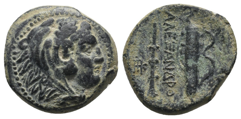 KINGS OF MACEDON. Alexander III 'the Great' (336-323 BC). Ae Unit.
.
Condition: ...