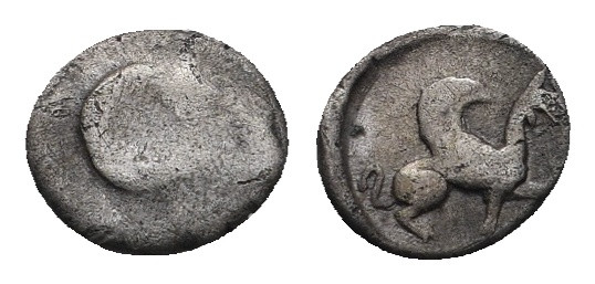 ASIA MINOR. Uncertain (Ionia?). Obol (Circa 5th-4th century BC).
Apparantly Unpu...