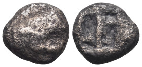 ASIA MINOR. Uncertain mint. ( Caria? ). Fourreé Stater. 5th century BC. 
.
Condition: Fine.
Weight: 7.56 g.
Diameter: 18.3 mm.