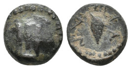 WESTERN ASIA MINOR. Uncertain mint. (Circa 3th century BC). Ae. 
.
Rare
Condition: Very Fine.
Weight: 2.2 g.
Diameter: 12 mm.