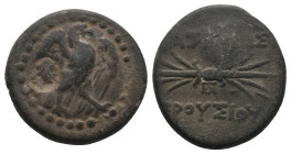 KINGS OF BITHYNIA. Prusias II Kynegos (182-149 BC). Nicomedeia.
.
Condition: Very Fine.
Weight: 5.46 g.
Diameter: 18.7 mm.
