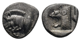 MYSIA. Kyzikos. Diobol (Circa 450-400 BC).
.
Condition: Very Fine.
Weight: 1.23 g.
Diameter: 10.3 mm.
