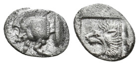 MYSIA. Kyzikos. Diobol (Circa 450-400 BC).
.
Condition: Very Fine.
Weight: 1.2 g.
Diameter: 11.6 mm.