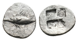 MYSIA. Kyzikos. Obol (Circa 600-550 BC).
.
Condition: Very Fine.
Weight: 0.64 g.
Diameter: 9.8 mm.