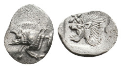 MYSIA. Kyzikos. Hemiobol (Circa 450-400 BC).
.
Condition: Very Fine.
Weight: 0.40 g.
Diameter: 10 mm.