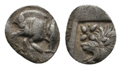 MYSIA. Kyzikos. Hemiobol (Circa 450-400 BC).
.
Condition: Fine.
Weight: 0.40 g.
Diameter: 9.5 mm.