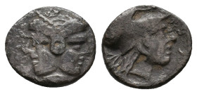 MYSIA. Lampsakos. Diobol (4th-3rd centuries BC).
.
Condition: Fine.
Weight: 1.16 g.
Diameter: 11.7 mm.