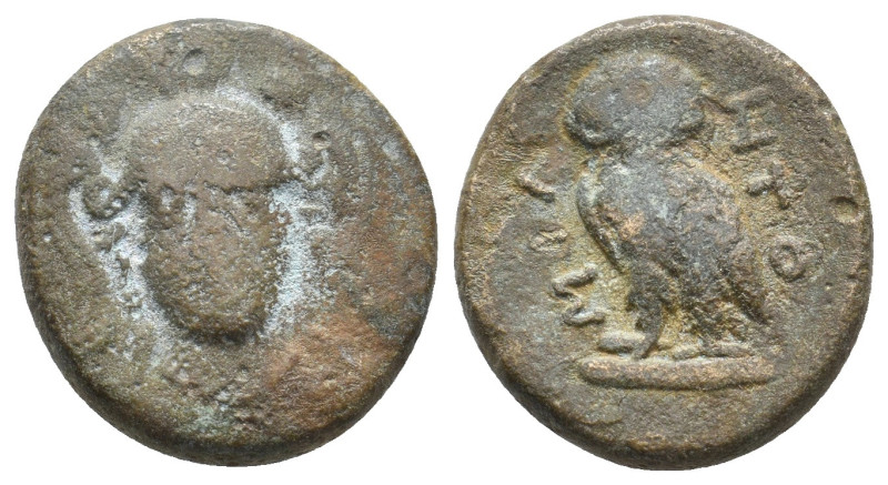 MYSIA. Miletopolis. Ae (3rd-2nd centuries BC).
.
Condition: Fine.
Weight: 6.22 g...