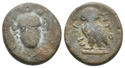 MYSIA. Miletopolis. Ae (3rd-2nd centuries BC).
.
Condition: Fine.
Weight: 6.22 g.
Diameter: 19.6 mm.