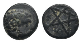 MYSIA. Pitane. Ae (Circa 4th-3rd centuries BC).
.
Condition: Fine.
Weight: 0.83 g.
Diameter: 8 mm.