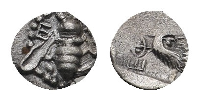IONIA. Ephesos. (Circa 500-420 BC). AR Tetartemorion.
.
Condition: Very Fine.
We...