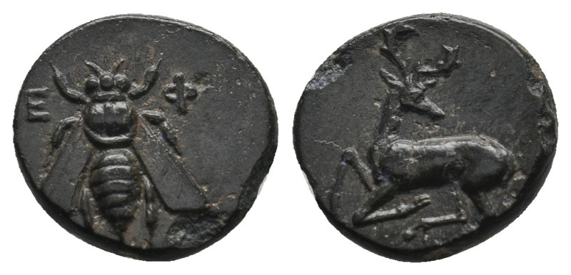 IONIA. Ephesos. (Circa 390-300 BC). Ae.
.
Condition: Very Fine.
Weight: 1.70 g.
...