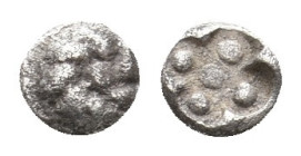 IONIA. Erythrai (Circa 480-450 BC). AR Tetartemorion.
.
Condition: Very Fine.
Weight: 0.14 g.
Diameter: 4.1 mm.