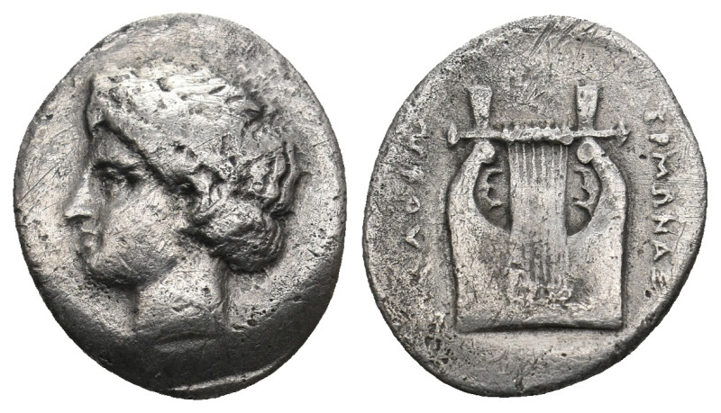 IONIA. Kolophon. (Circa 375-330 BC). Drachm.
.
Condition: Very Fine.
Weight: 3.3...