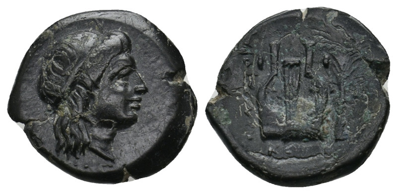 IONIA. Kolophon. Ae (Circa 389-350 BC).
.
Condition: Very Fine.
Weight: 3.15 g.
...