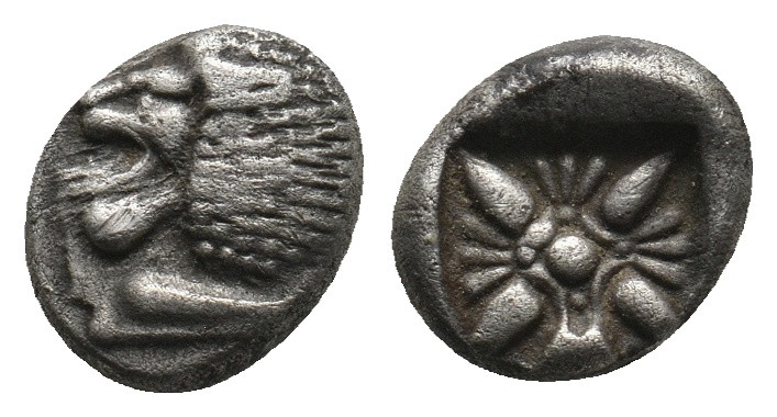 IONIA. Miletos. Obol or Hemihekte (Late 6th-early 5th centuries BC).
.
Condition...