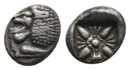 IONIA. Miletos. Obol or Hemihekte (Late 6th-early 5th centuries BC).
.
Condition: Very Fine.
Weight: 1.17 g.
Diameter: 9.7 mm.