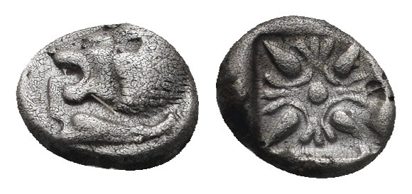 IONIA. Miletos. Obol or Hemihekte (Late 6th-early 5th centuries BC).
.
Condition...