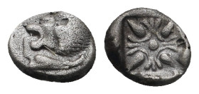 IONIA. Miletos. Obol or Hemihekte (Late 6th-early 5th centuries BC).
.
Condition: Very Fine.
Weight: 1.04 g.
Diameter: 9.4 mm.
