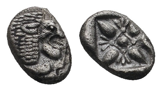 IONIA. Miletos. Obol or Hemihekte (Late 6th-early 5th centuries BC).
.
Condition...
