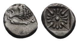IONIA. Miletos. Obol or Hemihekte (Late 6th-early 5th centuries BC).
.
Condition: Fine.
Weight: 1.16 g.
Diameter: 9.4 mm.