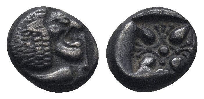 IONIA. Miletos. Obol or Hemihekte (Late 6th-early 5th centuries BC).
.
Condition...